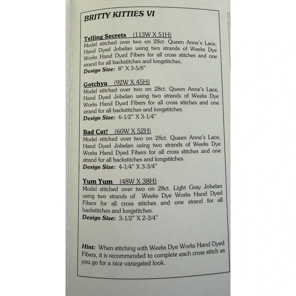 Brittercup Designs 2007 leaflet